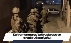 Kahramanmaraş’ta Uyuşturucu ve Hırsızlık Operasyonu!