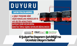 6 Şubat’ta Deprem Şehitliği’ne Ücretsiz Ulaşım Seferi