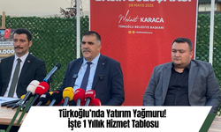 Türkoğlu’nda Yatırım Yağmuru! İşte 1 Yıllık Hizmet Tablosu