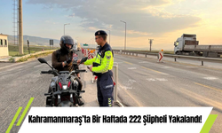 Kahramanmaraş’ta Bir Haftada 222 Şüpheli Yakalandı!