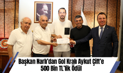 Başkan Narlı’dan Gol Kralı Aykut Çift’e 500 Bin TL’lik Ödül