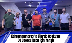 Kahramanmaraş’ta Bilardo Coşkusu: 80 Sporcu Kupa için Yarıştı