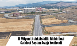 11 Milyon Liralık Asfaltla Mahir Ünal Caddesi Baştan Aşağı Yenilendi