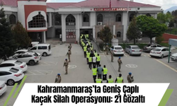 Kahramanmaraş’ta Geniş Çaplı Kaçak Silah Operasyonu: 21 Gözaltı