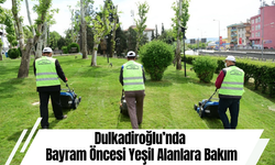 Dulkadiroğlu’nda Bayram Öncesi Yeşil Alanlara Bakım