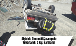 Afşin’de Otomobil Şarampole Yuvarlandı: 2 Kişi Yaralandı