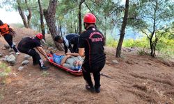 Kahramanmaraş’ta Zorlu Arazide Kurtarma Çalışması