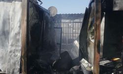 Kahramanmaraş Elbistan’da Konteyner Yangını Paniği