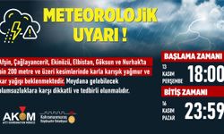 6 İlçede Yağmur ve Kar Uyarısı!