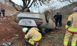 Kahramanmaraş’ta Kontrolden Çıkan Araç Takla Attı