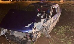 Kahramanmaraş İki Otomobil Çarpıştı! 1 Yaralı