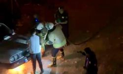 Kahramanmaraş'ta Yanan Araçta Kaputa Sıkışan Sürücü Kurtuldu