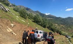 Kahramanmaraş'ta Dağda Mahsur Kalan Kadın Kurtarıldı