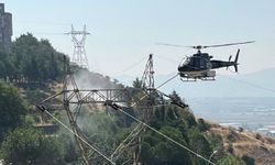 Kahramanmaraş'ta Helikopterle Hat Temizliği