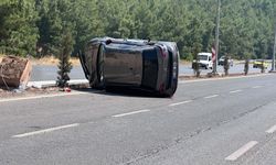 Kahramanmaraş’ta Otomobil Takla Attı