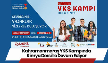 Kahramanmaraş YKS Kampında Kimya Dersi İle Devam Ediyor