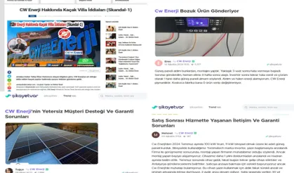 CW Enerji Müşterileri İsyan Ediyor! Hizmet ve Ürün Kalitesi Yetersiz