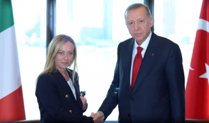 Cumhurbaşkanı Erdoğan, Meloni ile Görüştü