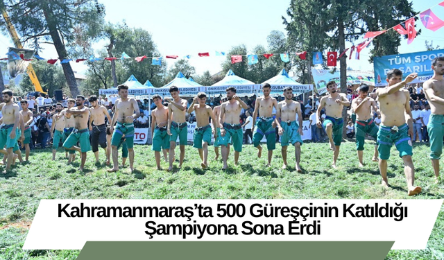 Onikişubat’ta 500 Güreşçinin Katıldığı Şampiyona Sona Erdi