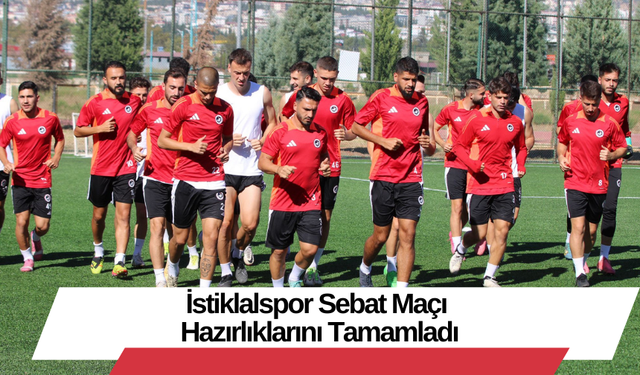 İstiklalspor Sebat Maçı Hazırlıklarını Tamamladı