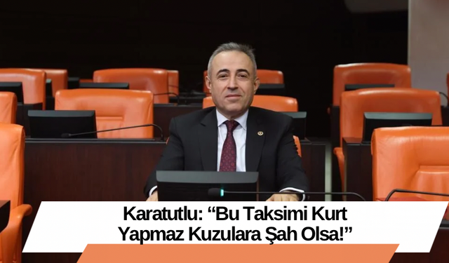 Karatutlu: “Bu Taksimi Kurt Yapmaz Kuzulara Şah Olsa!”