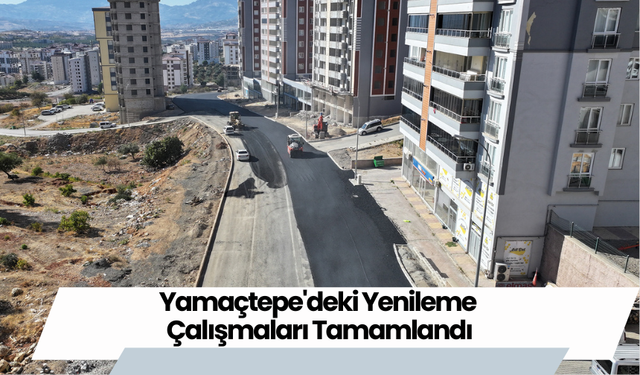 Yamaçtepe'deki Yenileme Çalışmaları Tamamlandı