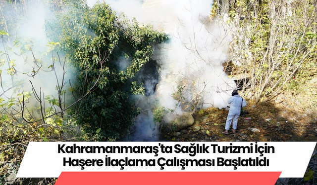 Kahramanmaraş'ta Sağlık Turizmi İçin Haşere İlaçlama Çalışması Başlatıldı