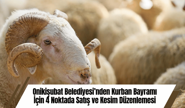 Onikişubat Belediyesi’nden Kurban Bayramı İçin 4 Noktada Satış ve Kesim Düzenlemesi
