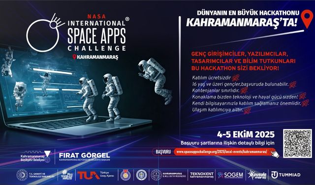 Kahramanmaraş, NASA Space Apps Challenge’a Ev Sahibi