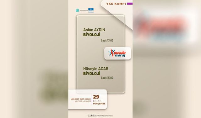 YKS Kampında Biyoloji Dersleri Öğrencileri Bekliyor