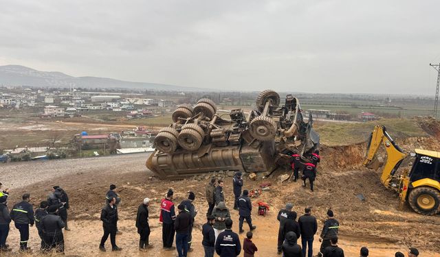 Kahramanmaraş’ta Taş Ocağında Feci Kaza: Kamyon Devrildi, 1 Ölü