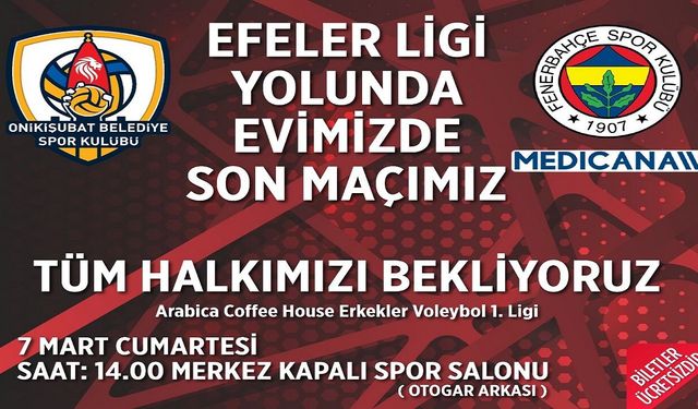 Filenin Aslanları, Efeler Ligi Yolunda Son Kez Taraftarı Karşısına Çıkıyor