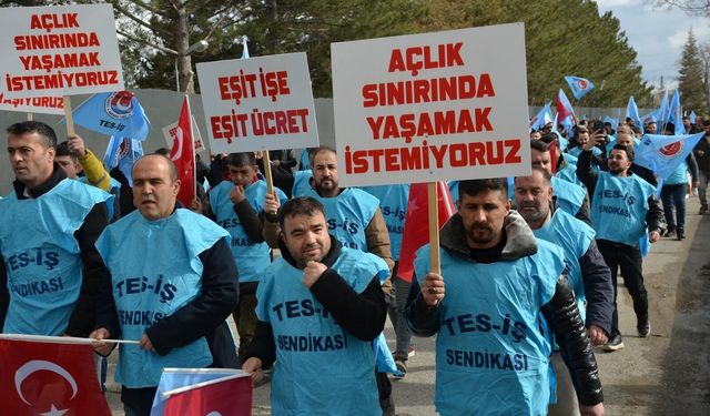 Afşin'de İşçi İsyanı! A Termik Santrali Önünde Sloganlar Yükseldi