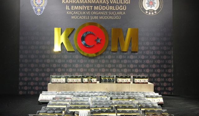 Kahramanmaraş’ta Kaçakçılık Operasyonu: Binlerce Makaron Ele Geçirildi