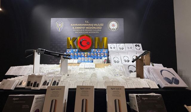Kahramanmaraş’ta Büyük Operasyon Çok Sayıda Kaçak Ürün Ele Geçirildi