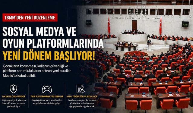 Sosyal Medya ve Oyun Platformlarına Yeni Dönem: TBMM’den Kapsamlı Düzenleme