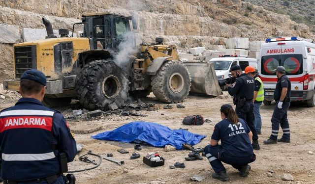 Kahramanmaraş’ta Patlama İş Makinesi Lastiği Can Aldı