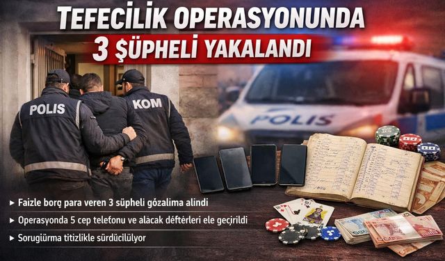 Kahramanmaraş’ta Tefecilik Çetesi Çökertildi!