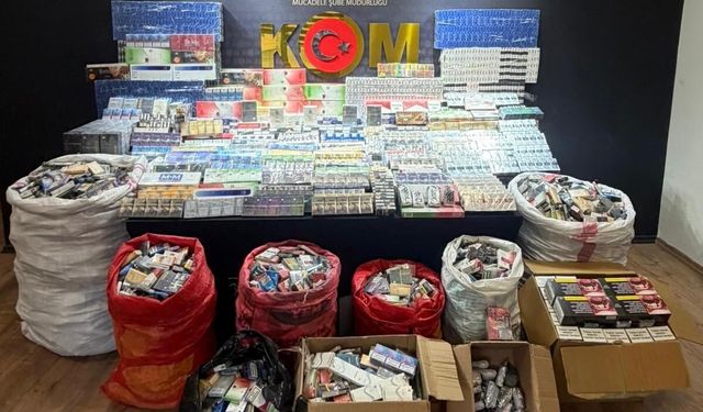 Kaçak Deposu Patlatıldı! 14 Bin Paket Sigara Yakalandı