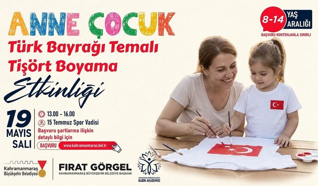 Büyükşehir’den 19 Mayıs’a Özel Anne – Çocuk Etkinliği; Başvurular Başladı