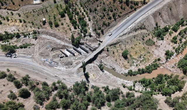 Bertiz’in Yeni Köprüsü Hızla Yükseliyor