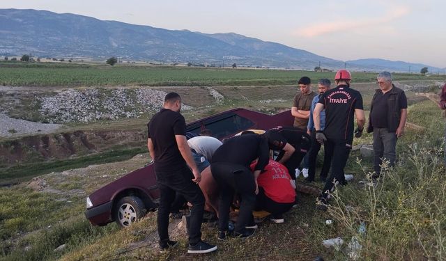 Kahramanmaraş'ta Otomobil Kontrolden Çıktı