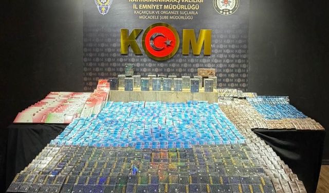 Kahramanmaraş'ta 149 Bin Kaçak Makaron Ele Geçirildi