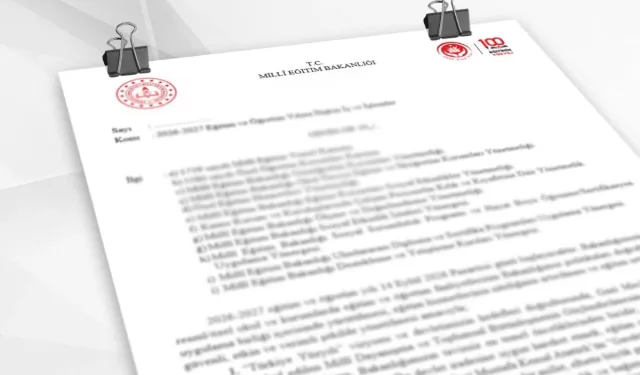 Eğitimde Yeni Dönem Yol Haritası Netleşti... Genelge İllere Gönderildi