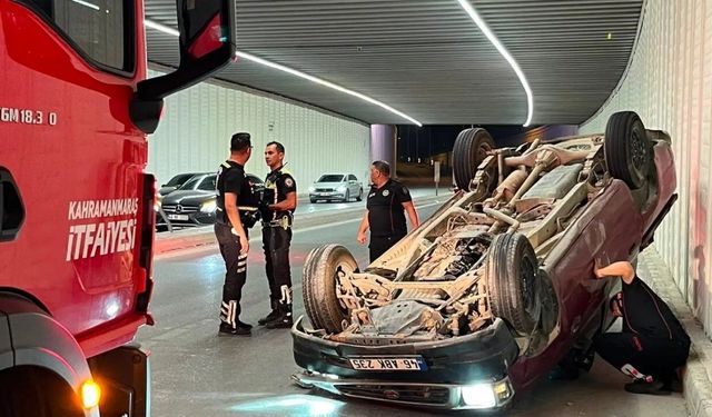 Kahramanmaraş'ta Pikap Takla Attı: Sürücü Yaralandı