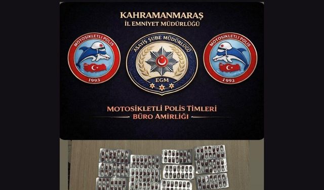 Kahramanmaraş’ta Şüphelinin Üzerinden 790 Hap Çıktı