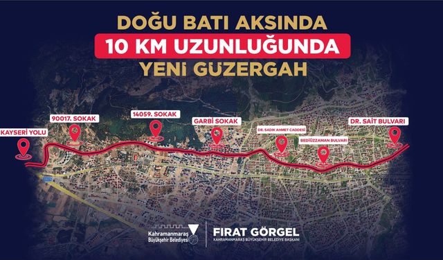 Büyükşehir, Şehrin Yeni Doğu – Batı Ulaşım Aksında Asfalt Mesaisini Sürdürüyor