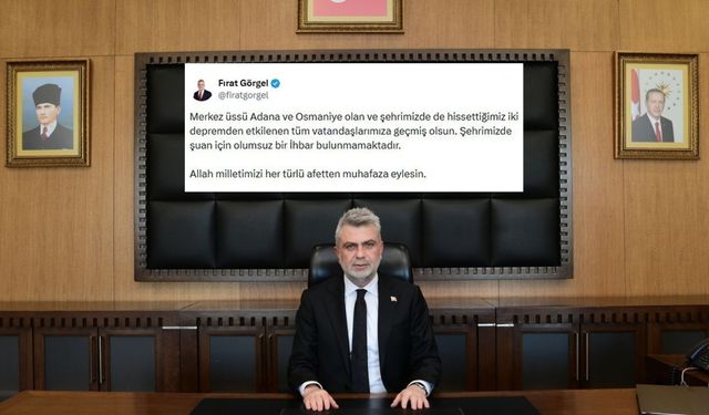 Başkan Görgel, “Tüm Vatandaşlarımıza Geçmiş Olsun”