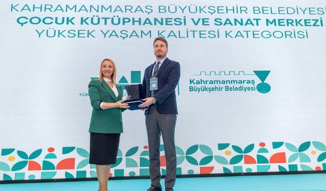 Büyükşehir’in Çocuk Sanat Merkezi’ne Yüksek Yaşam Kalitesi Ödülü