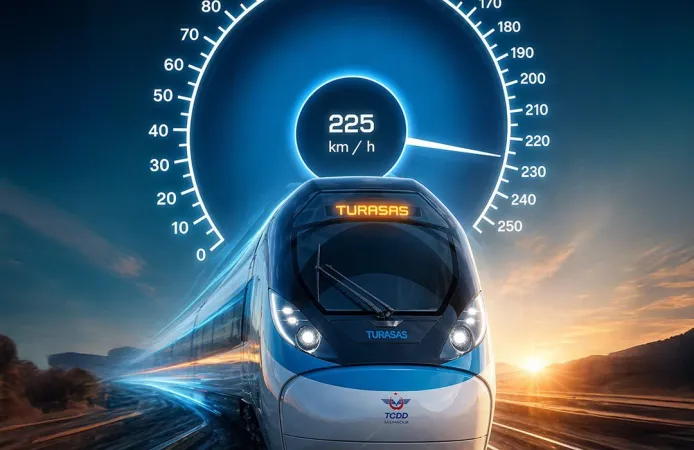 Yerli Hızlı Tren Testte 225 km/s Hıza Ulaştı